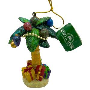 Kurt Adler Palm Tree Christmas Ornament 4.5 inches new